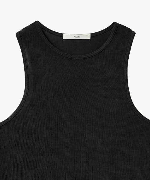 LADY VOLUME（レディーボリューム）の「レアリブドタンクトップ（ブラック）（Tシャツ/カットソー・レディース・その他・SMALL/MEDIUM）」の2枚目の写真