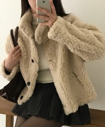 ボアスタンドカラーショートジャケット