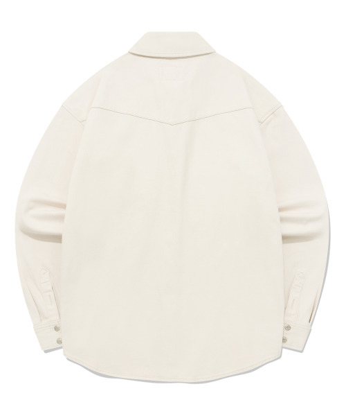 COVERNAT（カバーナット）の「[COVERNAT x WRANGLER] カラースタッズデニムシャツ アイボリー（シャツ/ブラウス・レディース・その他・MEDIUM/X-LARGE/LARGE）」の2枚目の写真