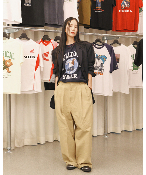 YALE（イェール）の「ブルドッグスバウワウ 半袖Tシャツ ネイビー（Tシャツ/カットソー・レディース・その他・MEDIUM/SMALL/X-LARGE/LARGE）」の2枚目の写真
