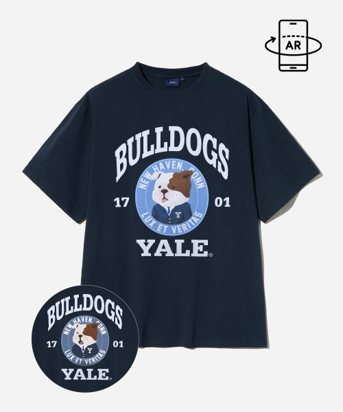 YALE（イェール）の「ブルドッグスバウワウ 半袖Tシャツ ネイビー（Tシャツ/カットソー・レディース・その他・MEDIUM/SMALL/X-LARGE/LARGE）」の4枚目の写真