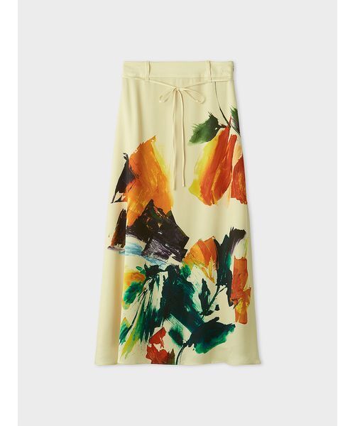 MIESROHE（ミースロエ）の「ベルテッドナロースカート（スカート・レディース・ブラック/アイボリー・1/0）」の4枚目の写真