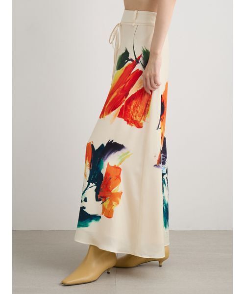 MIESROHE（ミースロエ）の「ベルテッドナロースカート（スカート・レディース・ブラック/アイボリー・1/0）」の8枚目の写真