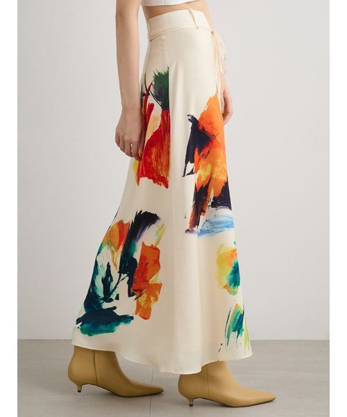 MIESROHE（ミースロエ）の「ベルテッドナロースカート（スカート・レディース・ブラック/アイボリー・1/0）」の14枚目の写真