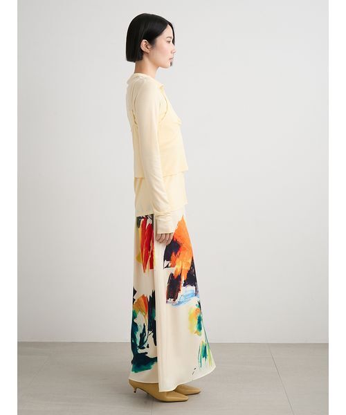 MIESROHE（ミースロエ）の「ベルテッドナロースカート（スカート・レディース・ブラック/アイボリー・1/0）」の18枚目の写真