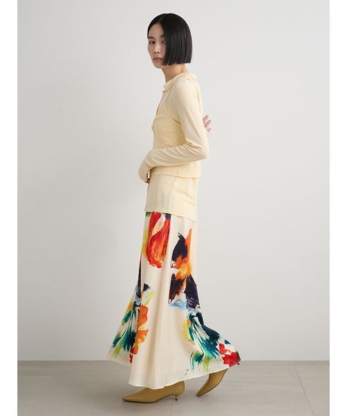 MIESROHE（ミースロエ）の「ベルテッドナロースカート（スカート・レディース・ブラック/アイボリー・1/0）」の19枚目の写真