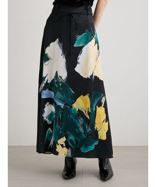 MIESROHE（ミースロエ）の「ベルテッドナロースカート（スカート・レディース・ブラック/アイボリー・1/0）」の21枚目の写真