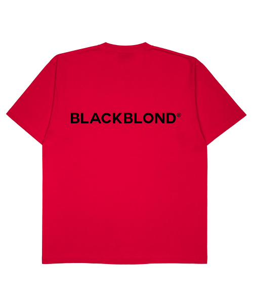 BLACK BLOND（ブラック ブロンド）の「ビビディクラシックスマイルロゴTシャツ（レッド）（Tシャツ/カットソー・レディース・その他・LARGE/MEDIUM/X-LARGE/XX-LARGE/XXX-LARGE）」の2枚目の写真