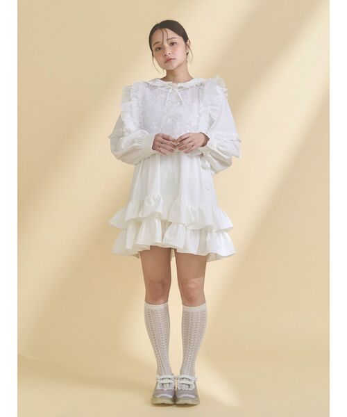 merry jenny(メリージェニー)の「frillfrill スパンコールカラー(付け襟・レディース・オフホワイト/ライトブルー/アイボリー・FREE)」の22枚目の写真