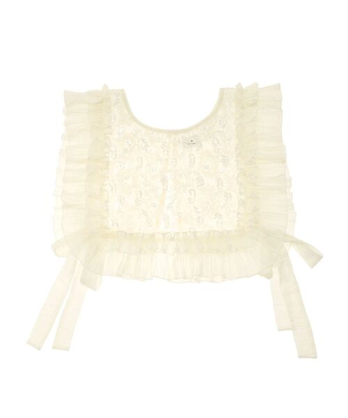 merry jenny(メリージェニー)の「frillfrill スパンコールカラー(付け襟・レディース・オフホワイト/ライトブルー/アイボリー・FREE)」の8枚目の写真