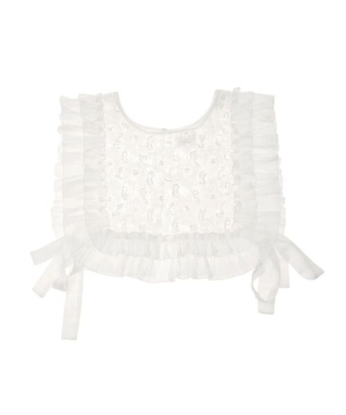 merry jenny(メリージェニー)の「frillfrill スパンコールカラー(付け襟・レディース・オフホワイト/ライトブルー/アイボリー・FREE)」の10枚目の写真