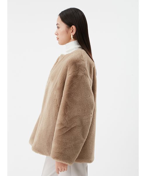 Mila Owen(ミラオーウェン)の「【NEW YEAR'S SPECIAL ITEM】リバーシブルエコファージャケット(ブルゾン・レディース・ベージュ/ライム/ブラウン・0/1)」の19枚目の写真