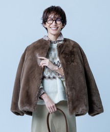 Mila Owen | 【NEW YEAR'S SPECIAL ITEM】リバーシブルエコファージャケット(ブルゾン)