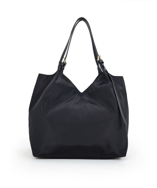 T・S・L（ティーエスエル）の「ベルトハンドルＶカットトートバッグ【詳細動画あり】（トートバッグ・レディース・グレー/グレイッシュベージュ/ブラック・FREE）」の9枚目の写真