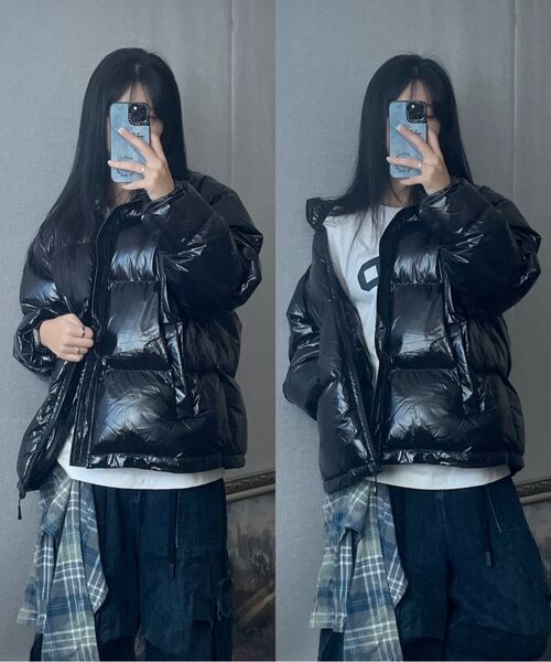 GRAYBLVD(グレイブラバット)の「バログロッシーショートダウンGIDJP02(ブラック)(ダウンジャケット/コート・レディース・その他・MEDIUM/LARGE)」の15枚目の写真
