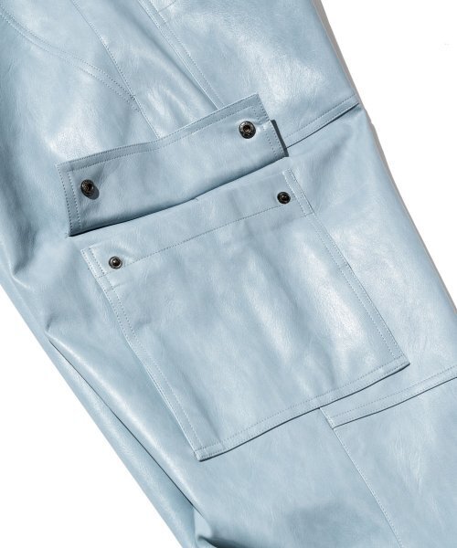 VASTIC(バスティック)の「レザーカーゴパンツ_スカイブルー(その他パンツ・メンズ・その他・MEDIUM/X-LARGE/LARGE)」の6枚目の写真