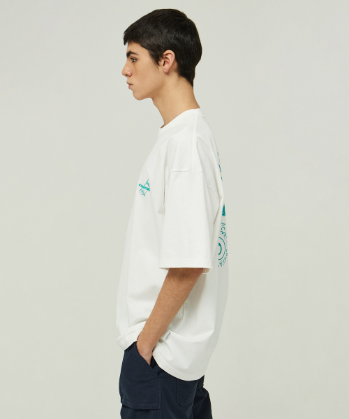 MAGOODGAN(メックウッドガン)の「スウェグバー3578 スケートボード オーバーサイズ オフホワイト 半袖Tシャツ(Tシャツ/カットソー・レディース・その他・SMALL/MEDIUM/LARGE/X-LARGE)」の6枚目の写真