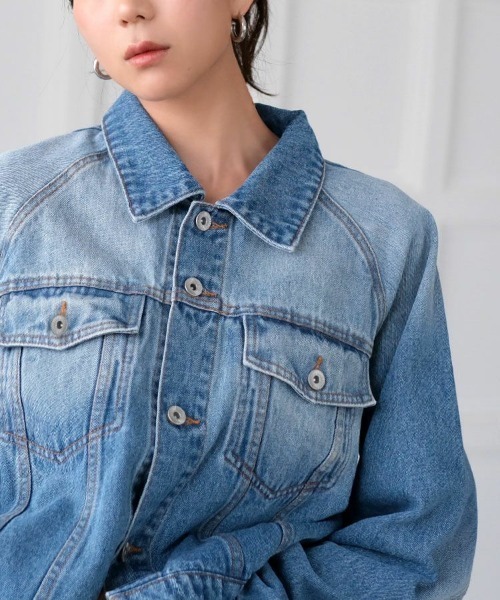 ohnishi ai×Donobanコラボ】フレアデニムジャケット[C]（デニム