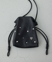 AZUL by moussy | モチーフスタッズドローストリングバッグ(ショルダーバッグ)