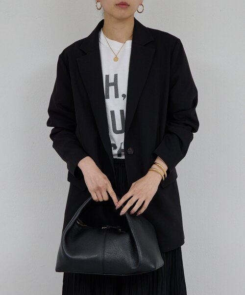 GALLARDAGALANTE（ガリャルダガランテ）の「【手洗い可】スリットスリーブジャケット（ベスト・レディース・グレイッシュベージュ/ブラック・FREE）」の22枚目の写真