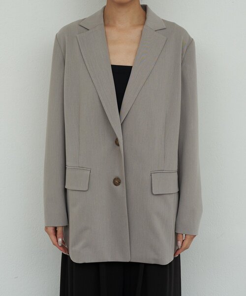 GALLARDAGALANTE（ガリャルダガランテ）の「【手洗い可】スリットスリーブジャケット（ベスト・レディース・グレイッシュベージュ/ブラック・FREE）」の9枚目の写真