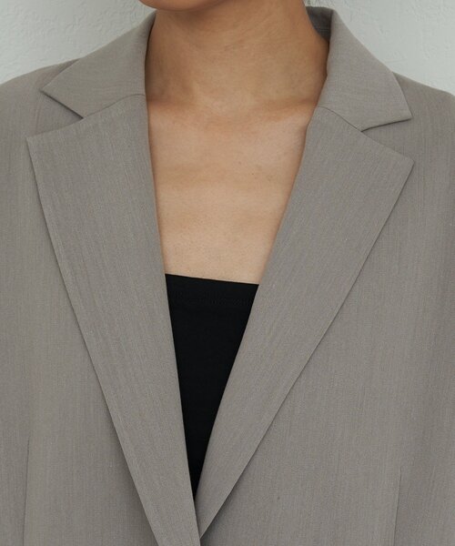 GALLARDAGALANTE（ガリャルダガランテ）の「【手洗い可】スリットスリーブジャケット（ベスト・レディース・グレイッシュベージュ/ブラック・FREE）」の12枚目の写真