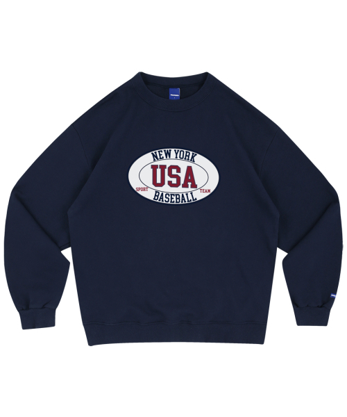 STAFF ONLY(スタッフオンリー)の「NEW YORK USA BASEBALL SWEATSHIRTS (NAVY)(スウェット・メンズ・その他・SMALL/MEDIUM/LARGE)」の1枚目の写真