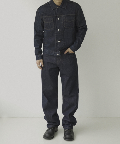 SIIIIDO（シド）の「JONAH PF SILHOUETTE SELVEDGE RAW DENIM #1（デニムパンツ・メンズ・その他・1/2/0/3/4）」の3枚目の写真