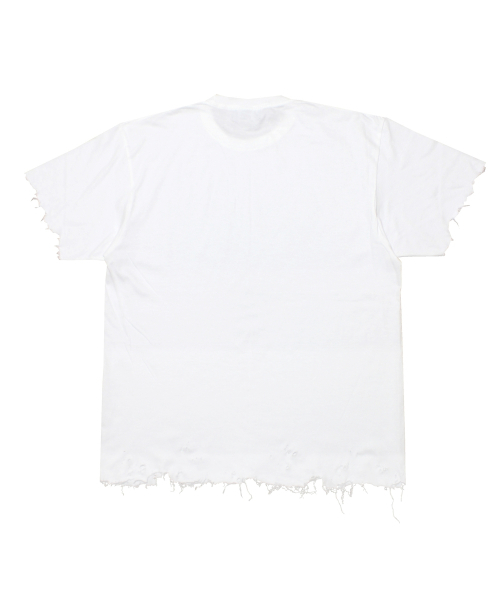 RUNDS(ランディエス)の「デミジカッティングTシャツ(ホワイト)(Tシャツ/カットソー・メンズ・その他・1/2)」の2枚目の写真