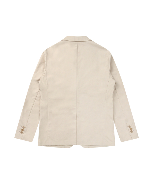 SOLEW(ソル)の「コットン2ボタンジャケット_ベージュ(テーラードジャケット・メンズ・その他・SMALL/MEDIUM/LARGE/X-LARGE)」の2枚目の写真