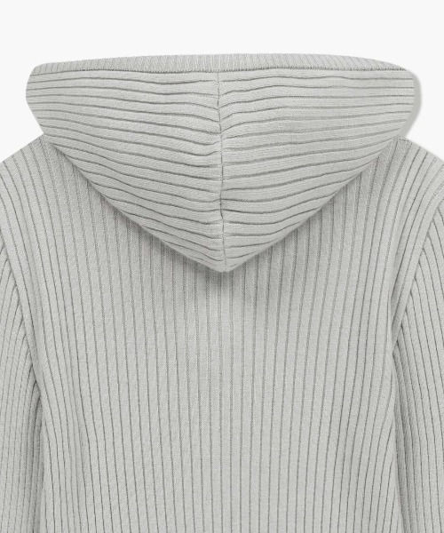 MARITHE + FRANCOIS GIRBAUD(マリテフランソワジルボー)の「W BALCLAVA HOODIE SLIM KNIT(ニット/セーター・レディース・ライトオリーブ/ライトグレー・SMALL/MEDIUM)」の12枚目の写真
