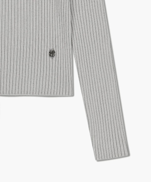 MARITHE + FRANCOIS GIRBAUD(マリテフランソワジルボー)の「W BALCLAVA HOODIE SLIM KNIT(ニット/セーター・レディース・ライトオリーブ/ライトグレー・SMALL/MEDIUM)」の10枚目の写真