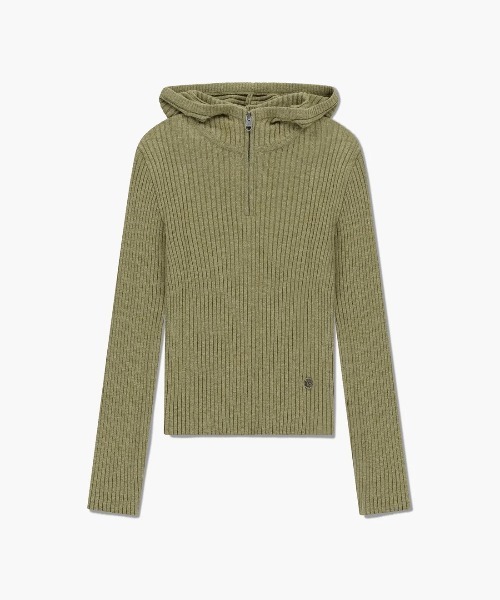 MARITHE + FRANCOIS GIRBAUD(マリテフランソワジルボー)の「W BALCLAVA HOODIE SLIM KNIT(ニット/セーター・レディース・ライトオリーブ/ライトグレー・SMALL/MEDIUM)」の18枚目の写真