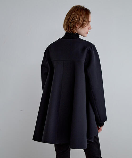 ◇エアートリプルクロスバックフレアジャケット（ノーカラーコート