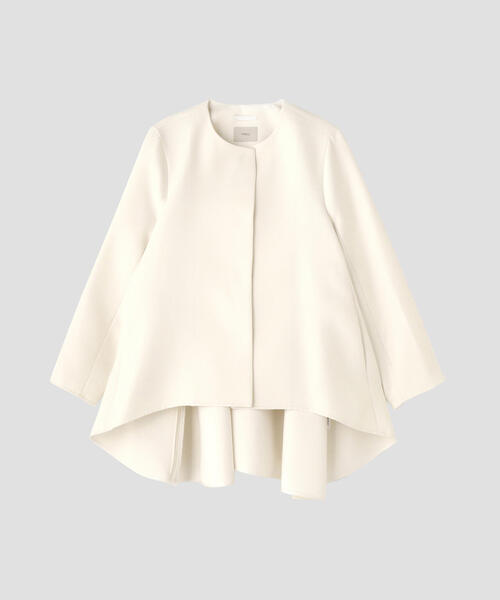 ◇エアートリプルクロスバックフレアジャケット（ノーカラーコート