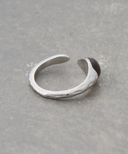 CIAOPANIC TYPY(チャオパニックティピー)の「【yuccA】BALLSTONESETRING(リング・レディース・オレンジ/ブラウン・ONE SIZE)」の4枚目の写真