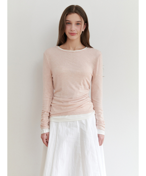RE_L(リエル)の「Smoothie tencel t-shirt (pink)(Tシャツ/カットソー・レディース・その他・FREE)」の5枚目の写真