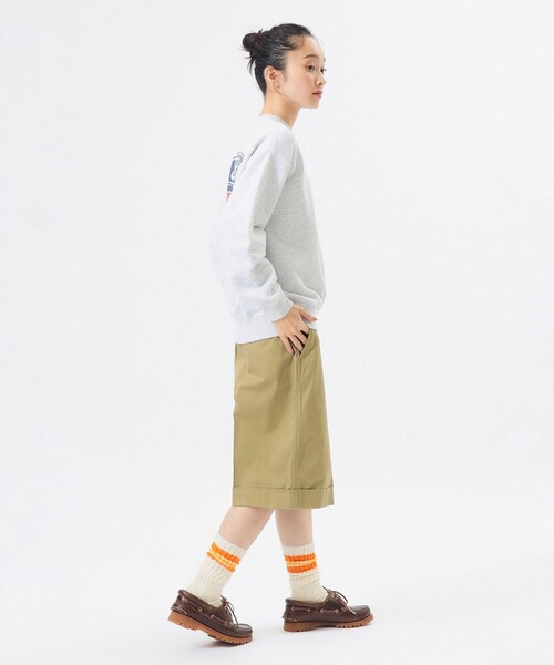 BEAMS BOY（ビームスボーイ）の「チノ ショーツ（チノパンツ・レディース・カーキ/ブラック・2/1/0）」の4枚目の写真