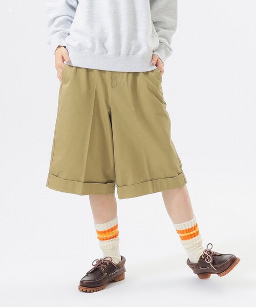 BEAMS BOY（ビームスボーイ）の「チノ ショーツ（チノパンツ・レディース・カーキ/ブラック・2/1/0）」の6枚目の写真