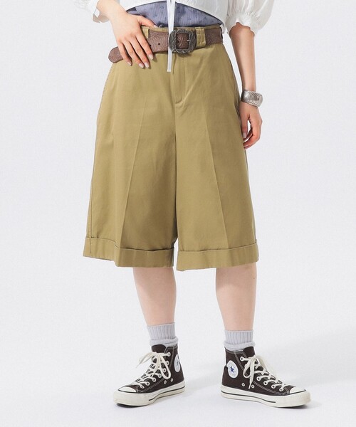 BEAMS BOY（ビームスボーイ）の「チノ ショーツ（チノパンツ・レディース・カーキ/ブラック・2/1/0）」の2枚目の写真