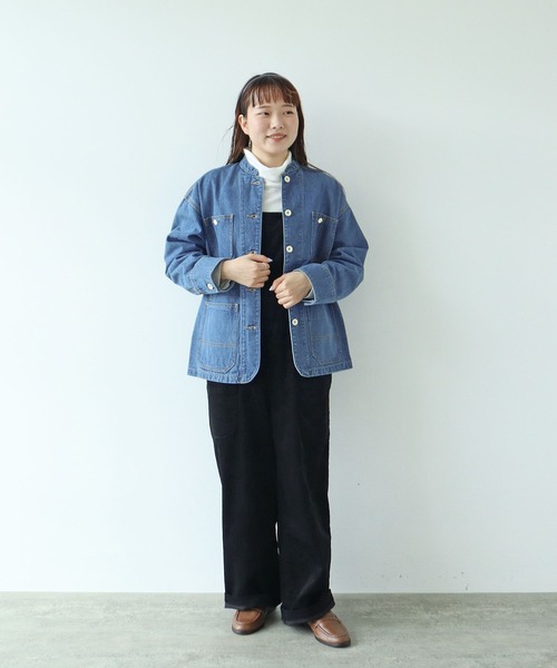 PAR ICI（パーリッシィ）の「12.5OZデニム カバーオール (サックスブルー)（カバーオール・レディース・サックスブルー・M/S）」の17枚目の写真