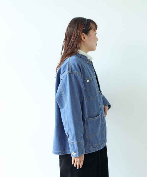 PAR ICI（パーリッシィ）の「12.5OZデニム カバーオール (サックスブルー)（カバーオール・レディース・サックスブルー・M/S）」の16枚目の写真