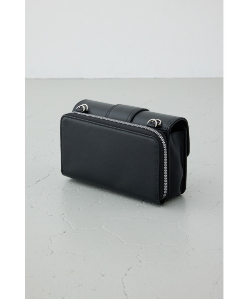 AZUL by moussy(アズールバイマウジー)の「フラップデザインウォレットバッグ(ショルダーバッグ・レディース・グレイッシュベージュ/ブラック/アンティークシルバー・FREE)」の17枚目の写真