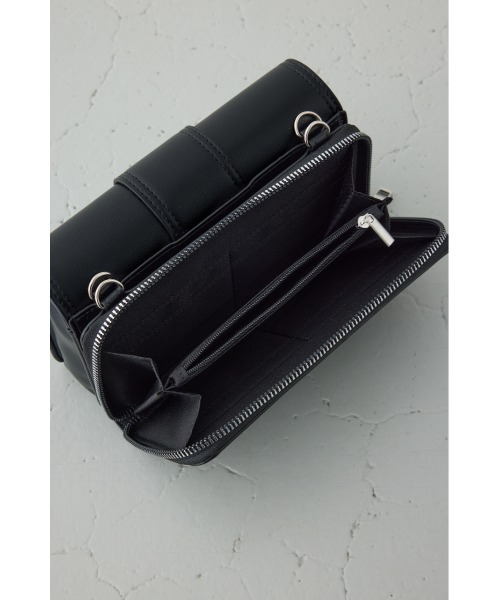 AZUL by moussy(アズールバイマウジー)の「フラップデザインウォレットバッグ(ショルダーバッグ・レディース・グレイッシュベージュ/ブラック/アンティークシルバー・FREE)」の22枚目の写真