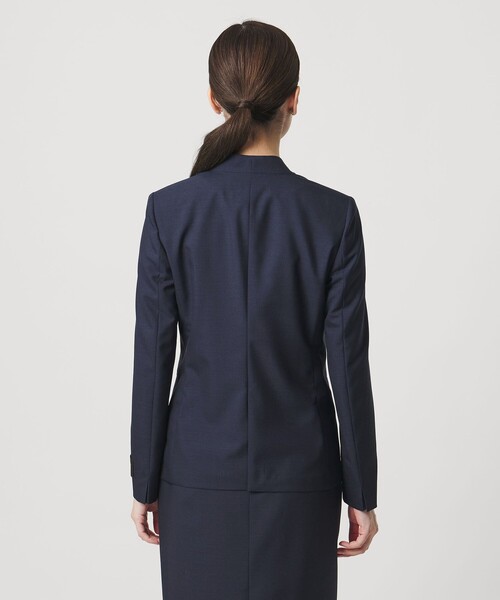 UNITED ARROWS(ユナイテッドアローズ)の「Vitale Barberis Canonico ノーラペルジャケット 26SS(テーラードジャケット・レディース・ネイビー/ブラック/モカ/ダークグレー・34/36/38/40)」の7枚目の写真