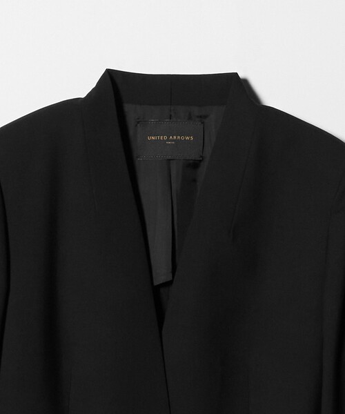 UNITED ARROWS(ユナイテッドアローズ)の「Vitale Barberis Canonico ノーラペルジャケット 26SS(テーラードジャケット・レディース・ネイビー/ブラック/モカ/ダークグレー・34/36/38/40)」の19枚目の写真