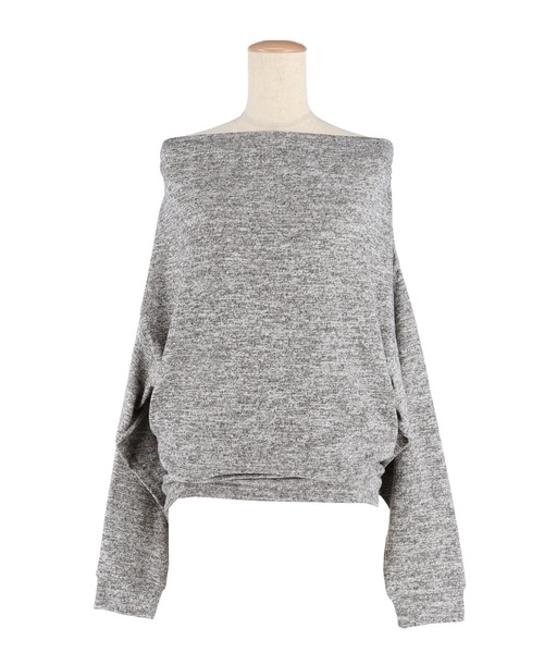 coca(coca)(コカ)の「微起毛オフショルダートップス(Tシャツ/カットソー・レディース・ホワイト/グレー・L/M/S)」の22枚目の写真