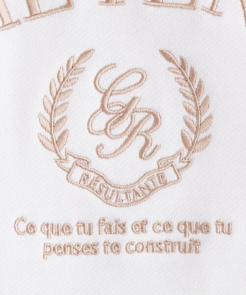 grove（グローブ）の「刺繍ロゴ裏毛スウェットプルオーバー（スウェット・レディース・グレー/ネイビー/オフホワイト・02/01/03/04/05）」の8枚目の写真