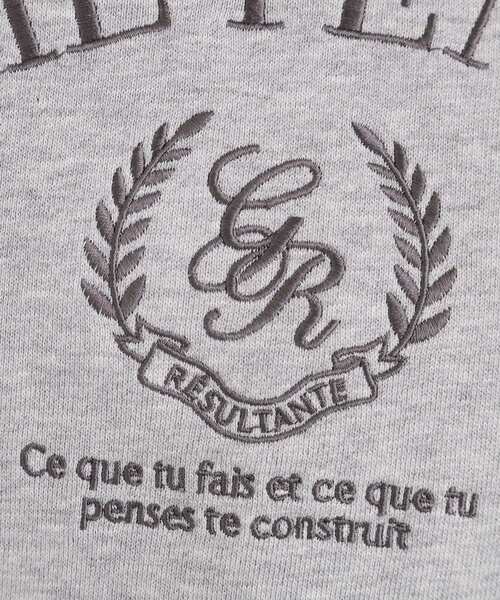 grove（グローブ）の「刺繍ロゴ裏毛スウェットプルオーバー（スウェット・レディース・グレー/ネイビー/オフホワイト・02/01/03/04/05）」の12枚目の写真