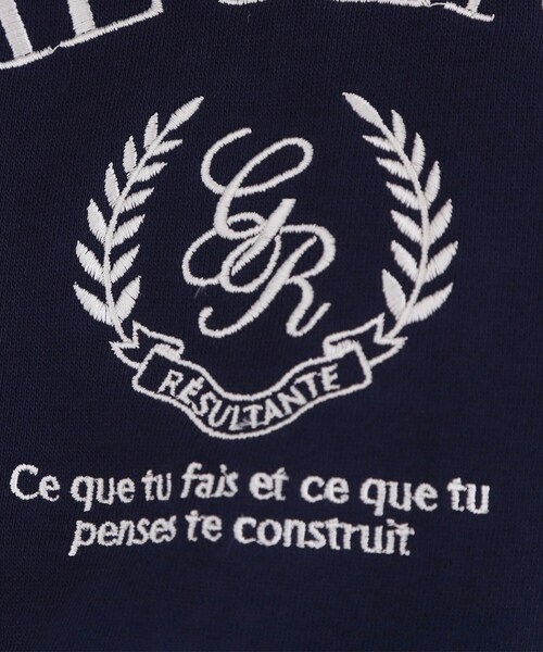 grove（グローブ）の「刺繍ロゴ裏毛スウェットプルオーバー（スウェット・レディース・グレー/ネイビー/オフホワイト・02/01/03/04/05）」の18枚目の写真